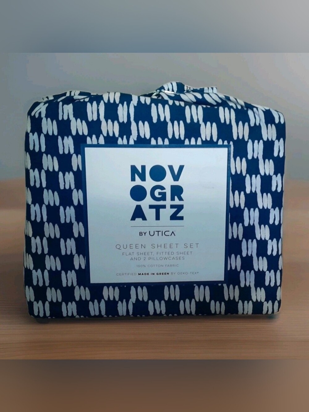 Brand New Novogratz by Utica Queen Size Sheet Set Petite Painted Check
